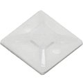 Quest Technology International Nylon Cable Tie Mounts, Natural - 1'' Self Adhesive, 100Pk NWT-9102